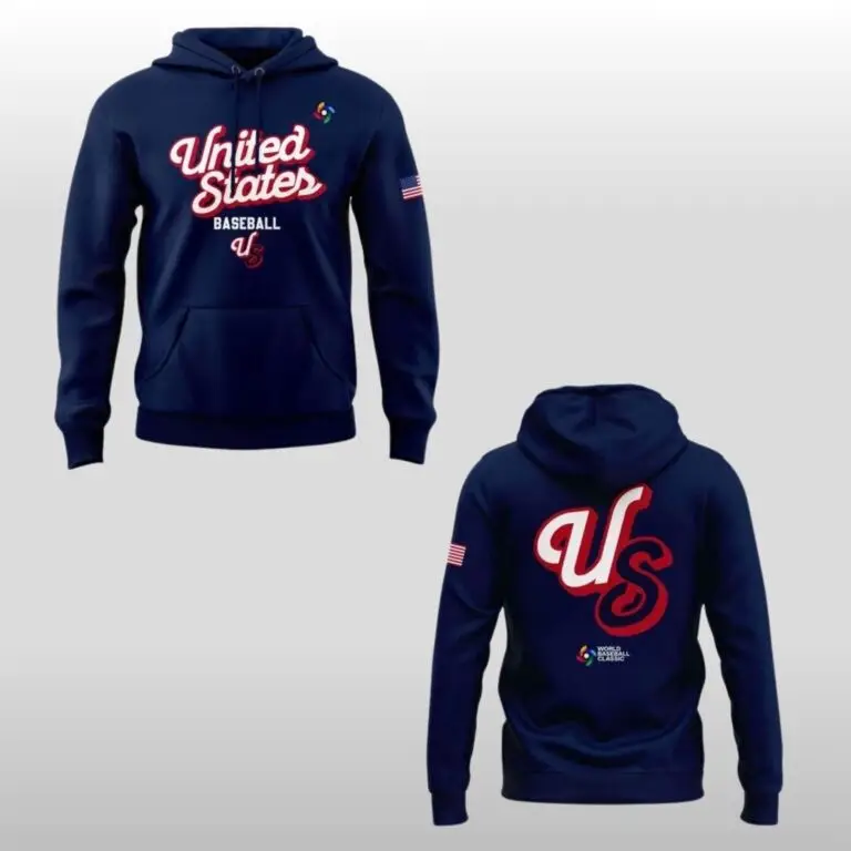 Team USA Baseball Hoodie Team USA World Baseball Classic 2026 Merch Game Day Outfits Team USA Baseball Hoodie Team USA World Baseball Classic 2026 Merch Game Day Outfits - Image 1