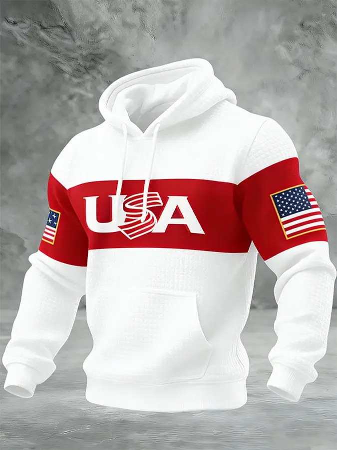 Team USA Baseball Waffle Hoodie 2026 World Baseball Classic Merch Game Day Gifts For Men
