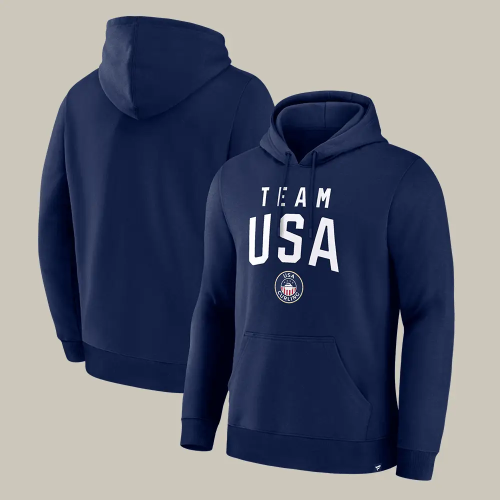 Team USA Curling Hoodie Team USA Olympic Hooded Sweatshirt Curling Fan Gift For Men