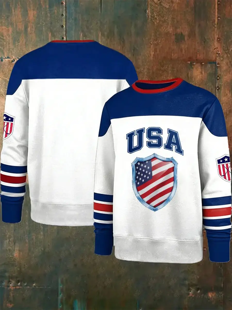 Team USA Hockey 2026 Sweatshirt USA Milano Cortina Winter Olympics Clothing Gift for Dad