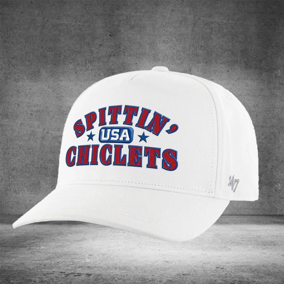 Team USA Hockey Spittin Chiclets USA 47 Snapback Hat Print USA Hockey Gift for Dad