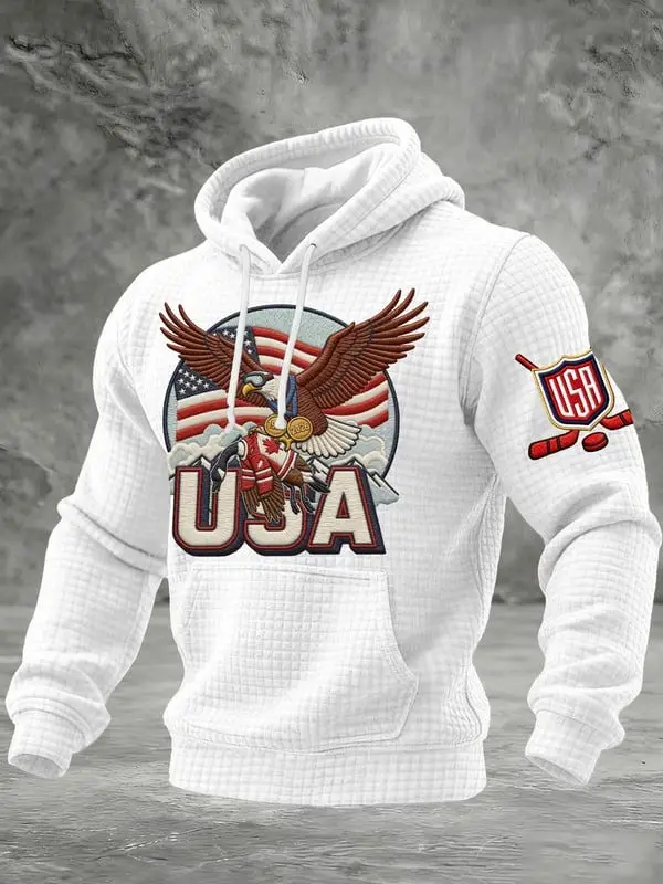 Team USA Hockey Winner Winter Olympics 2026 Hoodie Funny Design Defeat And Get Gold Gift For Hockey Fans