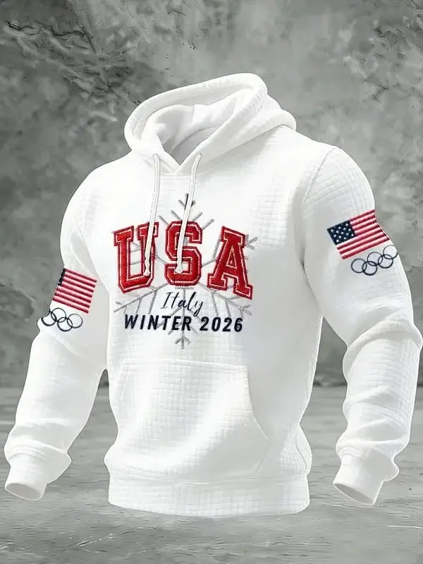 Team USA Italy Winter 2026 Hoodie Winter Olympics 2026 Team USA Merch Gifts For Husband