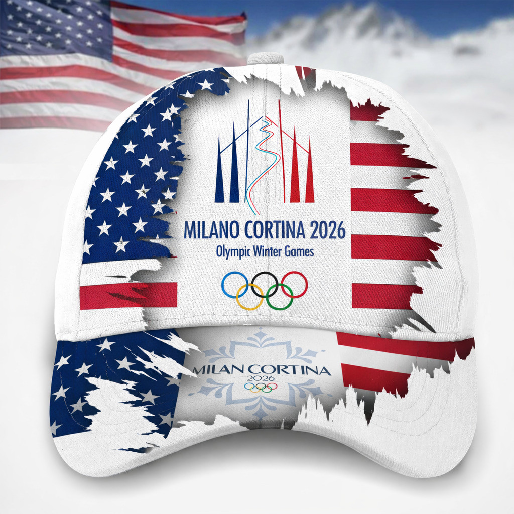 Team USA Milan Cortina Olympics Winter 2026 Hat Winter Games Baseball Cap Gift For US Team Supporters Team USA Milan Cortina Olympics Winter 2026 Hat Winter Games Baseball Cap Gift For US Team Supporters - Image 1