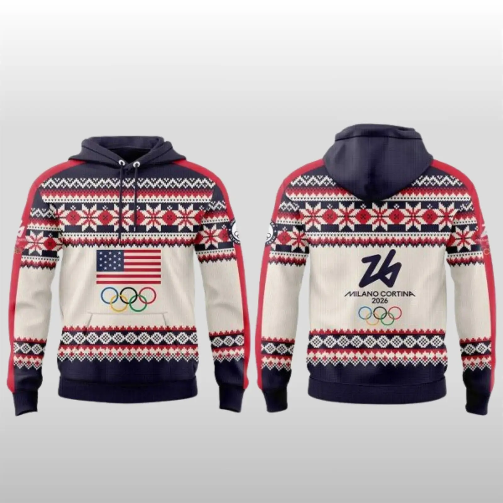 Team USA Milano Cortina 2026 Winter Olympic Games Hoodie Mens Hockey Olympics Apparel