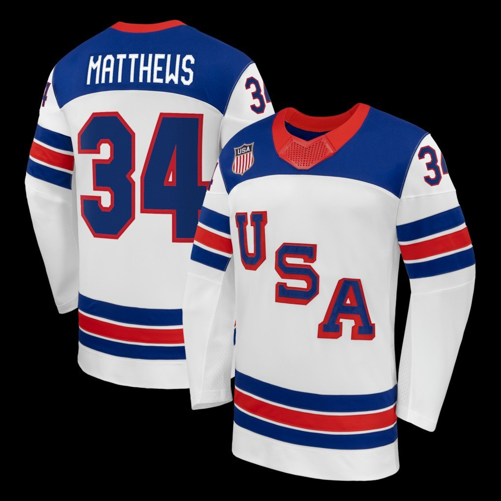 Team USA Milano Cortina 2026 Winter Olympics Hockey Jersey Shirt Top USA Merch For Fans
