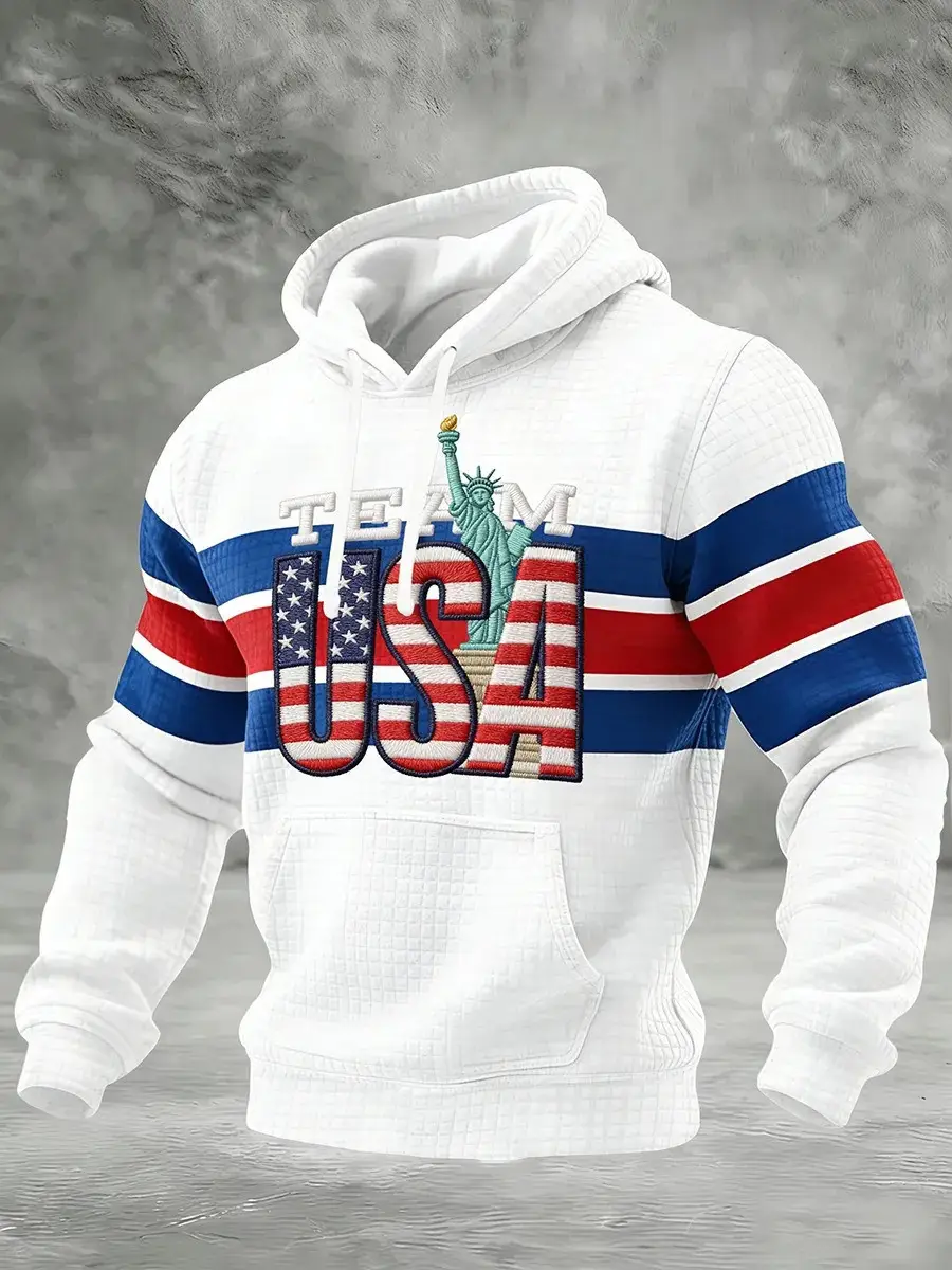 Team USA Milano Cortina 2026 Winter Olympics Hoodie American Ice Showdown Clothes For Fans Team USA Milano Cortina 2026 Winter Olympics Hoodie American Ice Showdown Clothes For Fans - Image 1