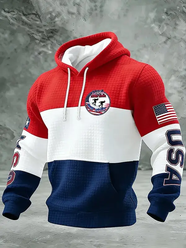 Team USA Milano Cortina 2026 Winter Olympics Hoodie Olympic Theme Outfit for Men