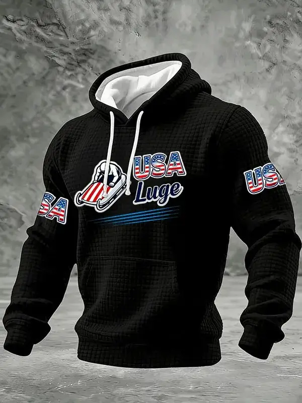 Team USA Milano Cortina 2026 Winter Olympics Hoodie USA Luge Clothing Ideas For Fans Team USA Milano Cortina 2026 Winter Olympics Hoodie USA Luge Clothing Ideas For Fans - Image 1