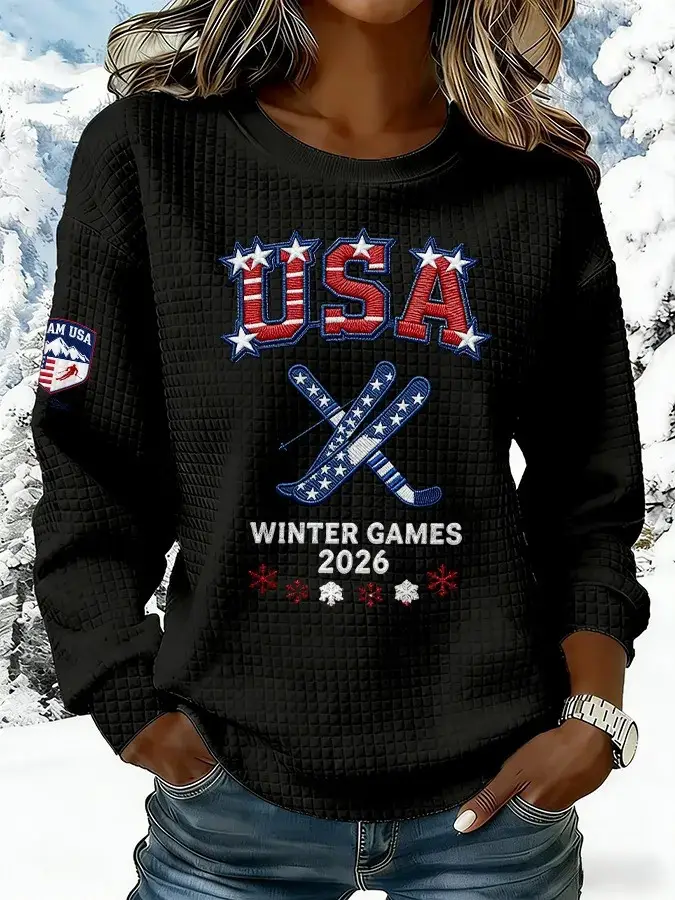 Team USA Milano Cortina 2026 Winter Olympics Sweatshirt USA Winter Game Championship Apparel