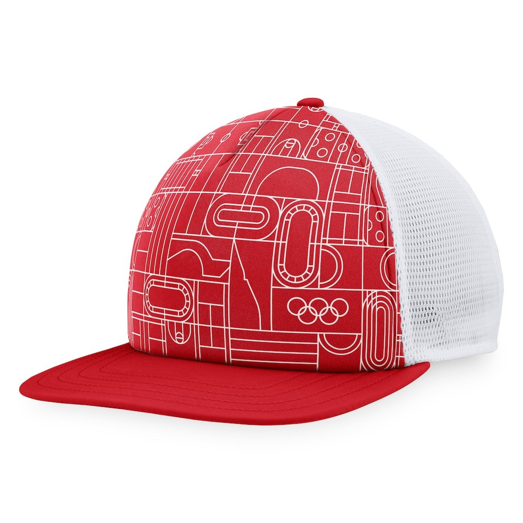 Team USA Red Olympic Games Trucker Snapback Hat Milano Cortina Winter Olympics Merch 2026