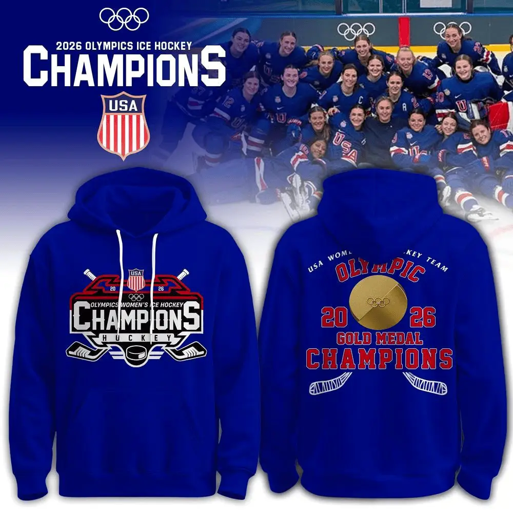 Team USA Women’s Ice Hockey Gold Medal Hoodie Winter Olympic 2026 Merch Apparel For Gifts