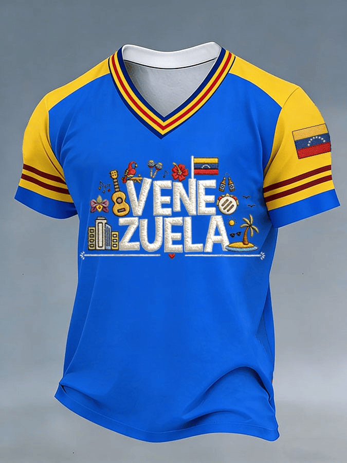 Team Venezuela WBC 2026 V-Neck Shirt World Baseball Classic Shirt Game Day Gifts For Husband