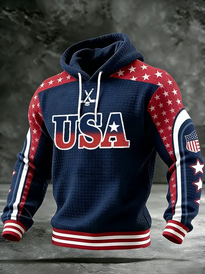 Teams Hockey USA Hoodie Game Day Sport Apparel Unique Gift For Hockey Fan