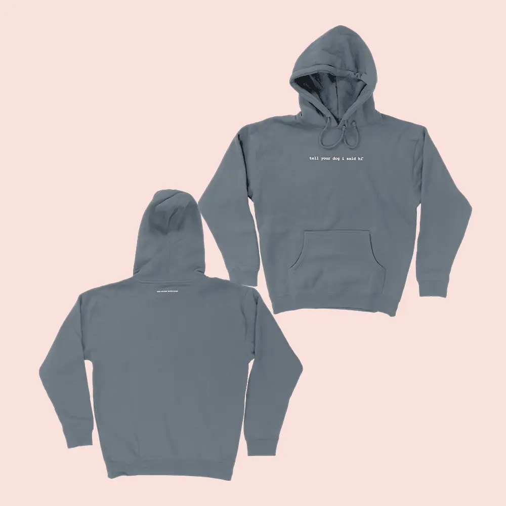 Tell Your Dog I Said Hi Merch Classic Hoodie Dog Lovers Birthday Presents Tell Your Dog I Said Hi Merch Classic Hoodie Dog Lovers Birthday Presents - Image 1