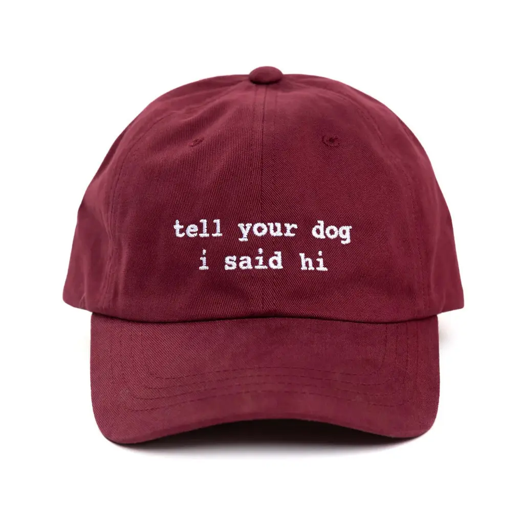 Tell Your Dog I Said Hi Merch Embroidered Tell Your Dog I Said Hi Hat Christmas Gifts For Him - Wear&Decor
