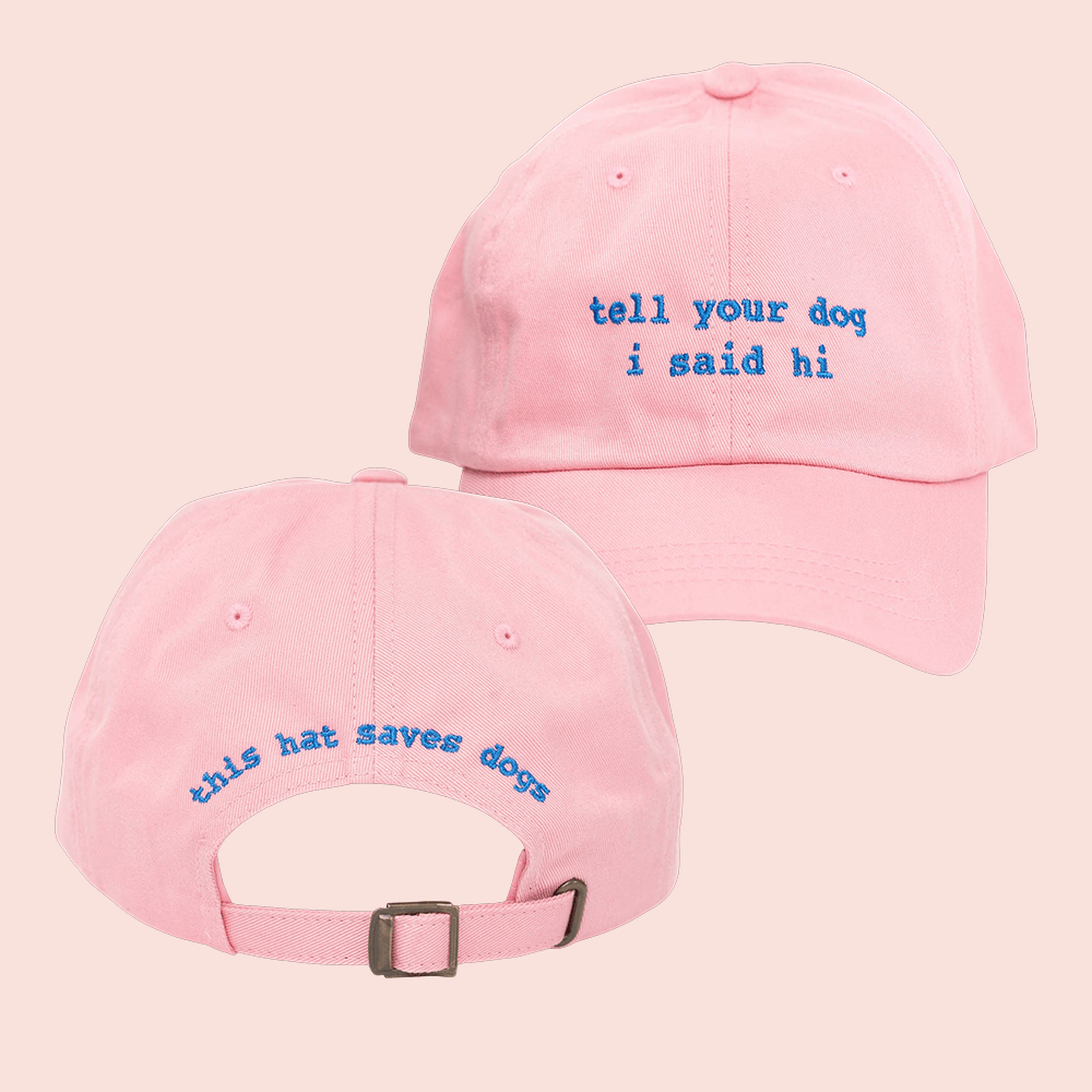 Tell Your Dog I Said Hi Merch This Hat Saves Dog Embroidered Hat Gifts For Dog Lovers For Her
