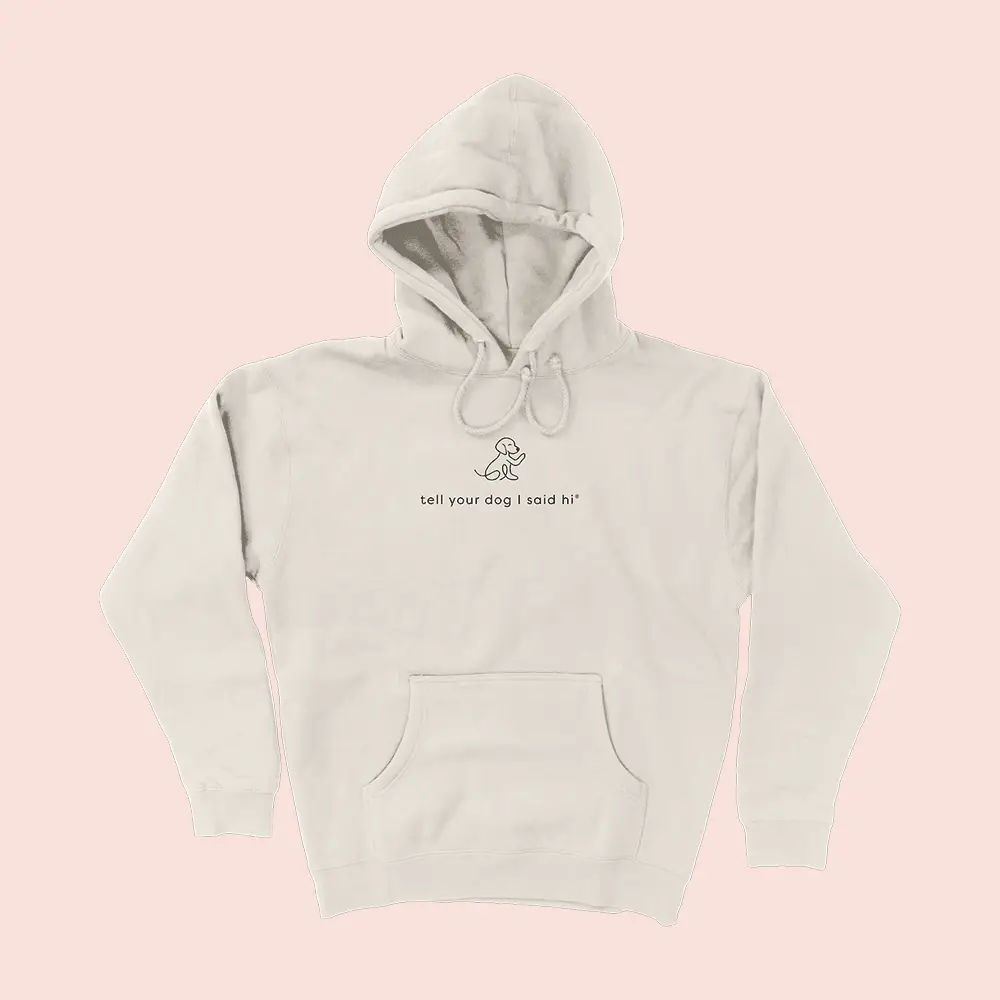 Tell Your Dog I Said Hi Merch Waving Dog Hoodie Dog Lovers Themed Gifts Items Tell Your Dog I Said Hi Merch Waving Dog Hoodie Dog Lovers Themed Gifts Items - Image 1