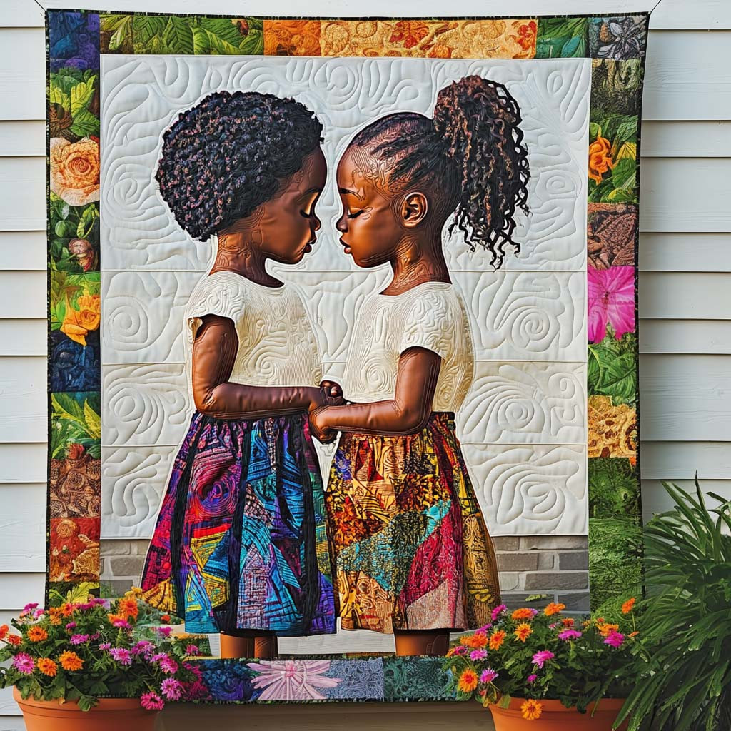 Tender Moments Quilted Blanket Holiday Throw Blanket Gifts For Black History Month