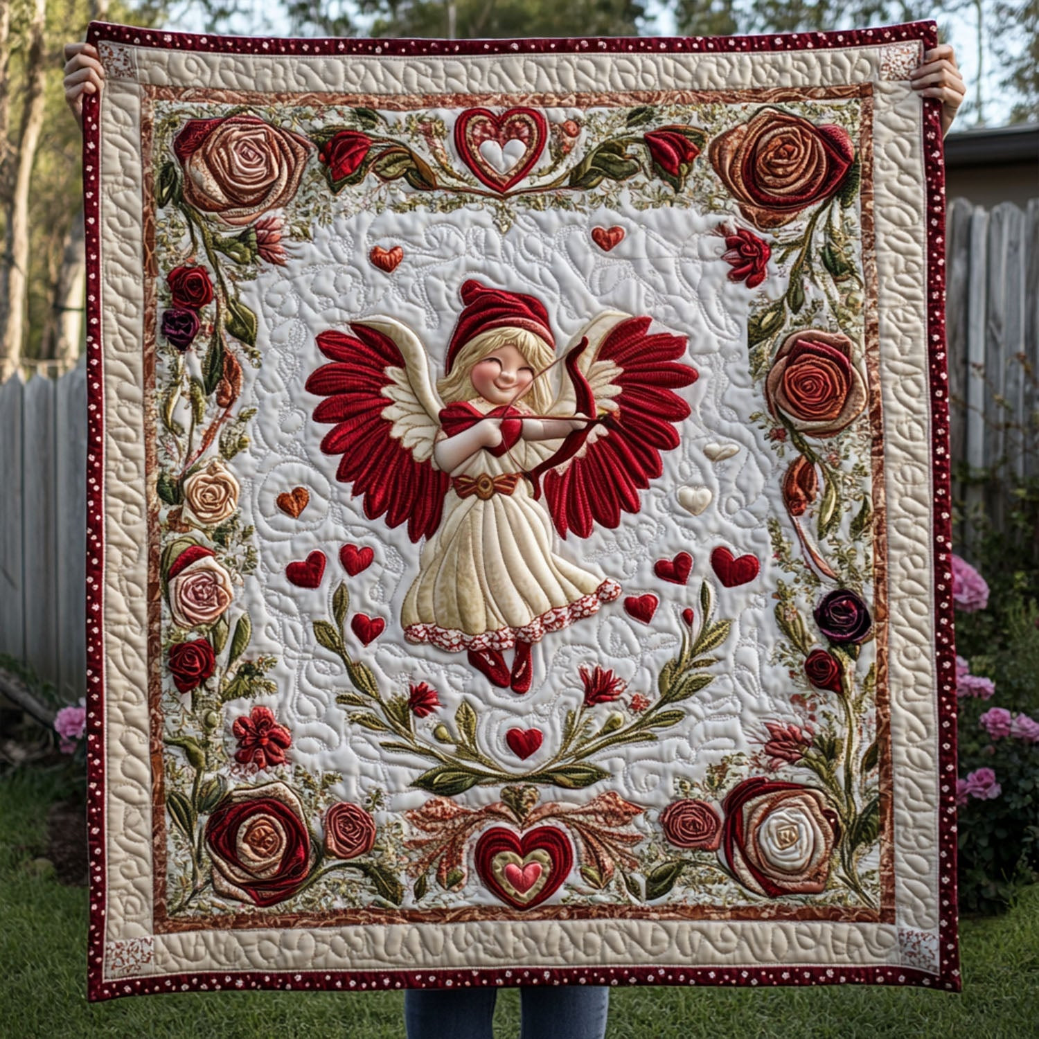 Tender Valentine Quilted Blanket Minimalist Home Decor Valentine Gift Ideas For Him