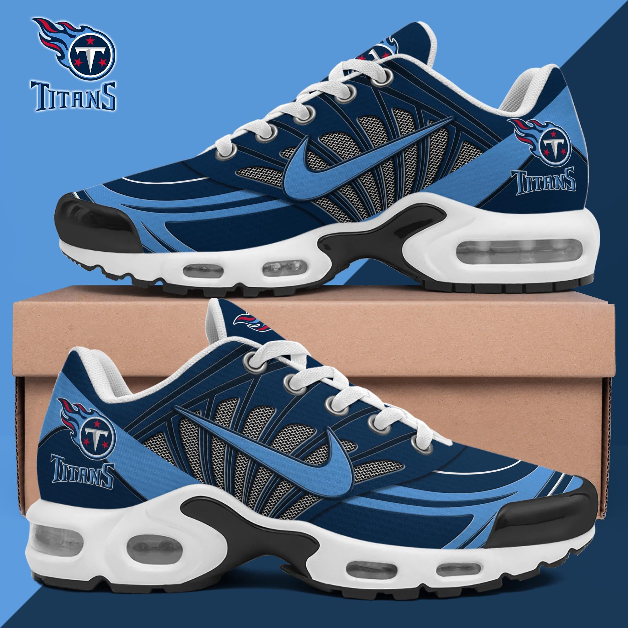 Tennessee Titans Shoes 2026 Version Custom Name 137