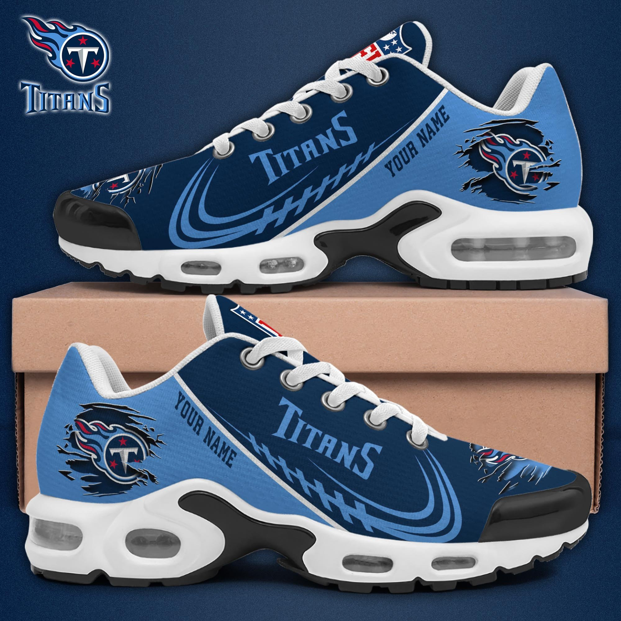 Tennessee Titans Shoes 2026 Version Custom Name
