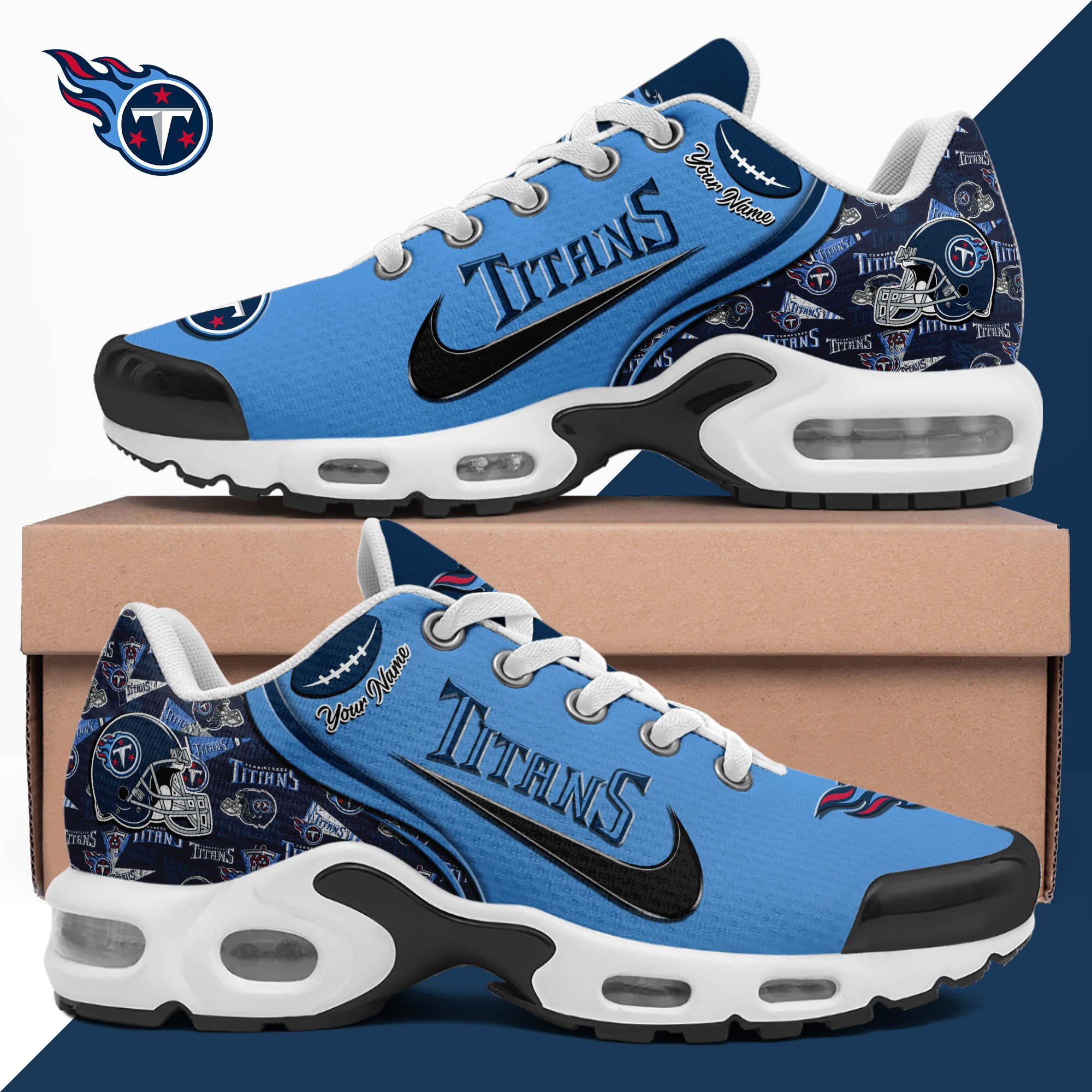 Tennessee Titans Shoes 2026 Version Custom Your Name 499
