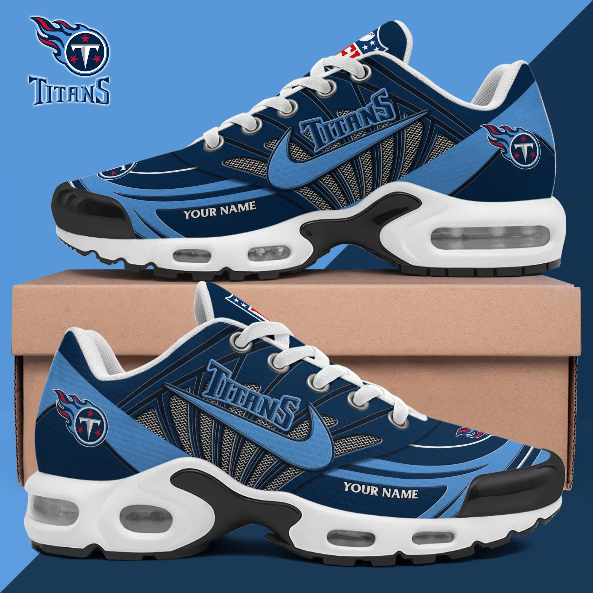 Tennessee Titans Shoes 2026 Version Custom Your Name 582