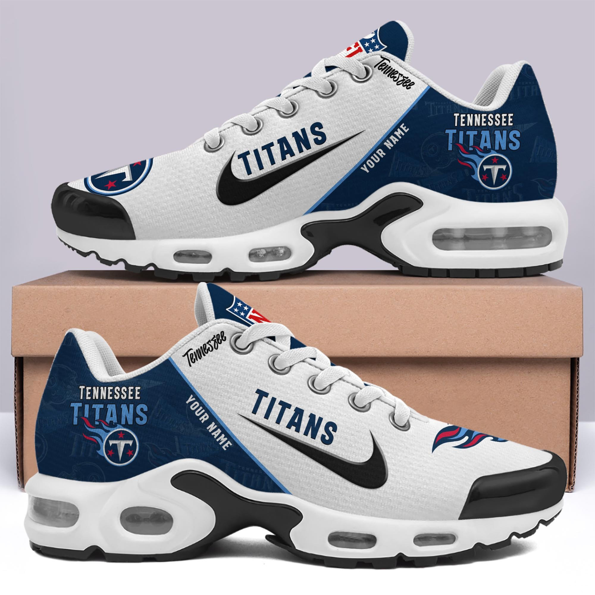 Tennessee Titans Shoes 2026 Versions Custom Your Name 670