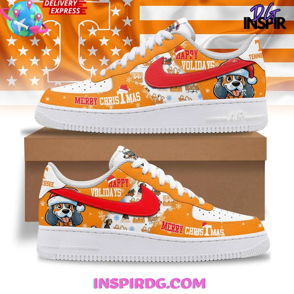 Tennessee Volunteers Merry Christmas Limited Edition Air Force 1