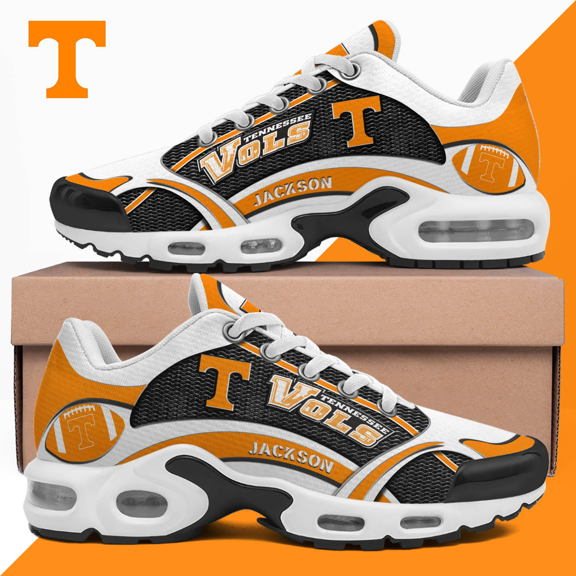 Tennessee Volunteers Team Shoes 2026 Version Custom Name 889 Tennessee Volunteers Team Shoes 2026 Version Custom Name 889 - Image 1