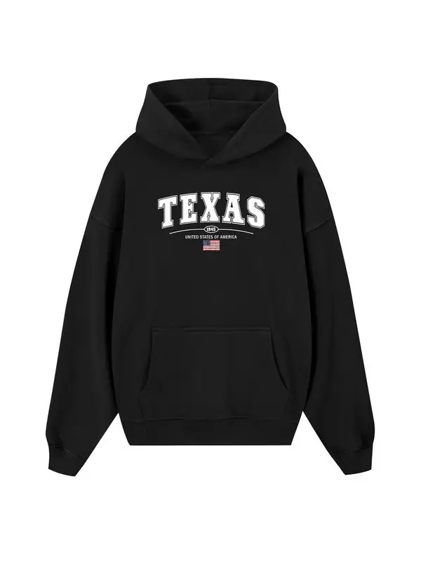 TEXAS 1945 USA Flag Hoodie United States Of America Merch Patriotic Presents For Men Women