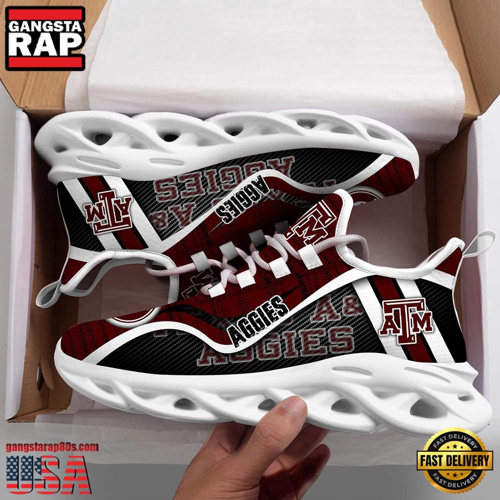 Texas A&M Aggies NCAA Clunky Air Max Shoes Air Cushion Sneakers