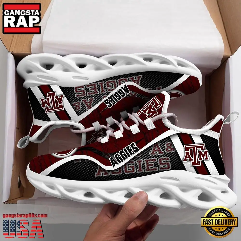 Texas A&M Aggies NCAA Clunky Air Max Shoes Air Cushion Sneakers