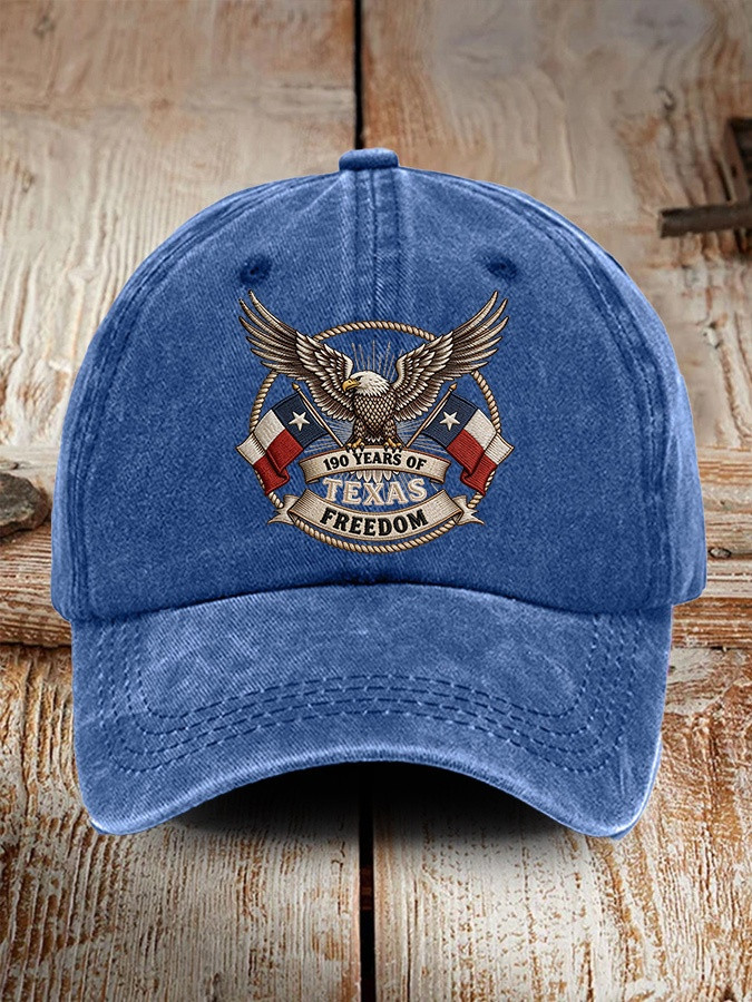 Texas Independence Day Hat 190 Years Of Texas Freedom Baseball Cap Patriotic Texan Gifts