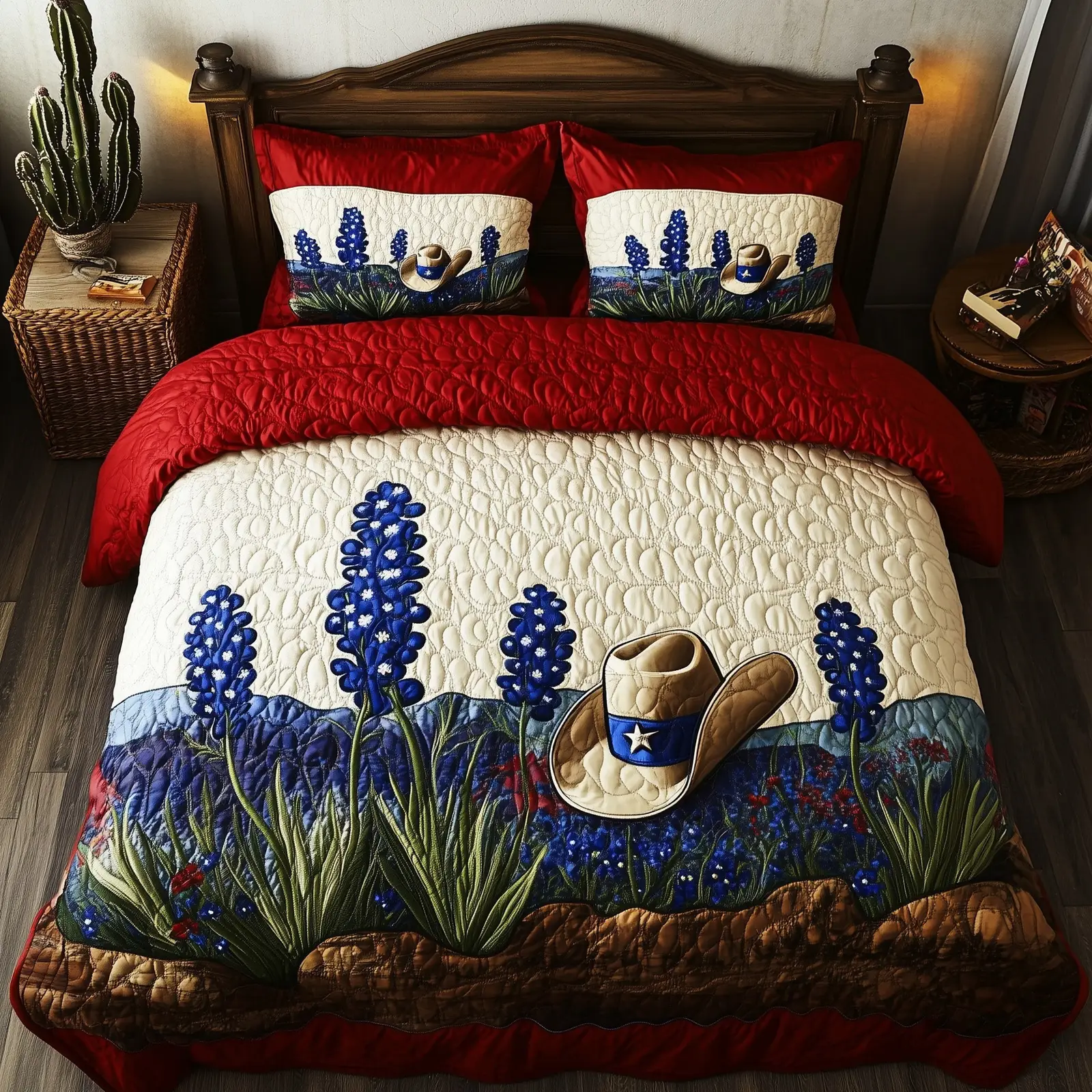 Texas Pride  Quilted Bedding Set Best Luxury Sheets Best Father's Day Gifts For Dad