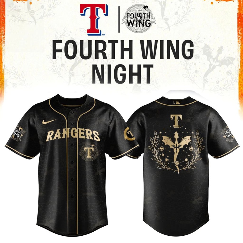 Texas Rangers Fourth Wings Night 2026 Jersey Texas Rangers Merch Gifts For Baseball Lovers