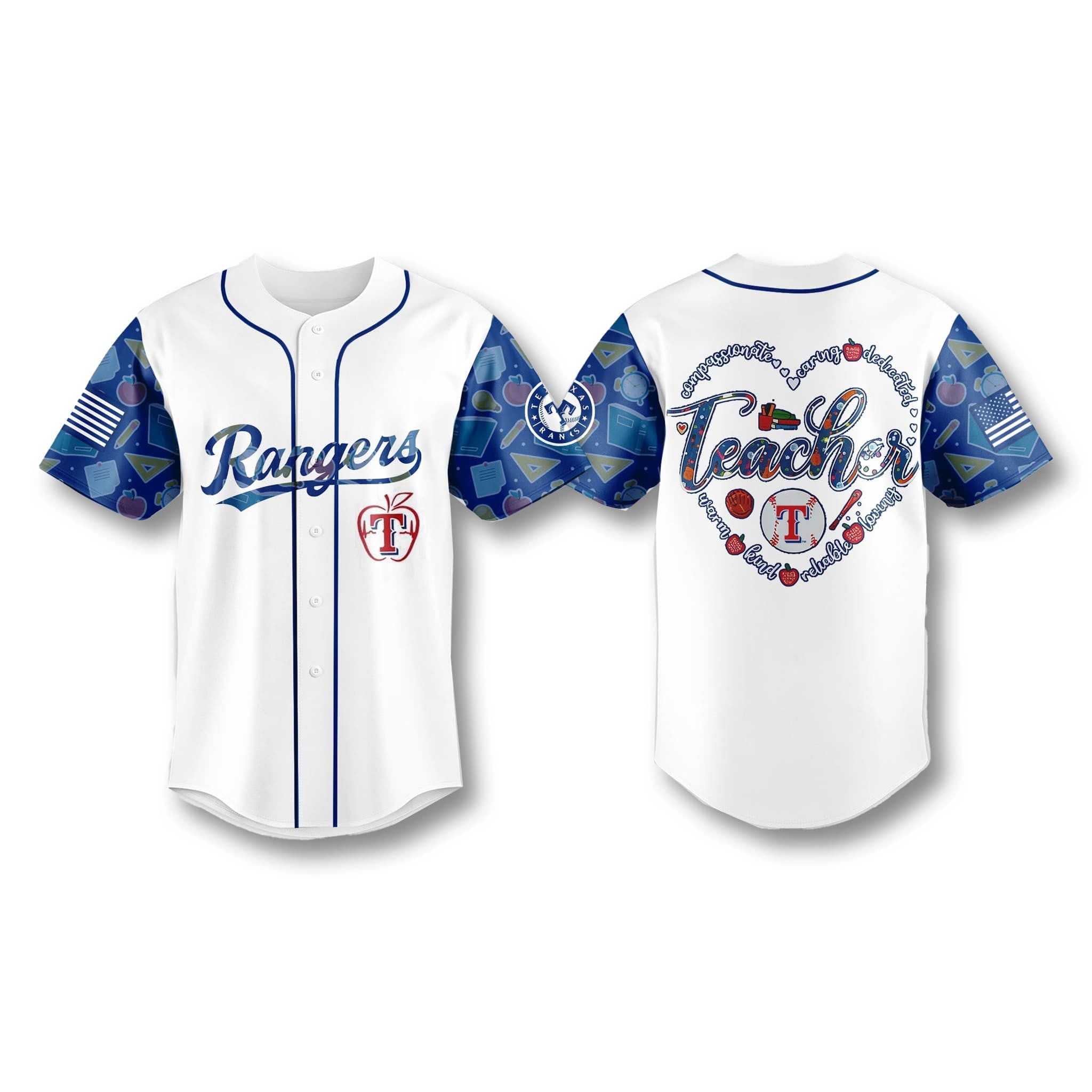 Texas Rangers Teacher Appreciation 2026 Jersey Rangers Merch Baseball Lover Gift Ideas