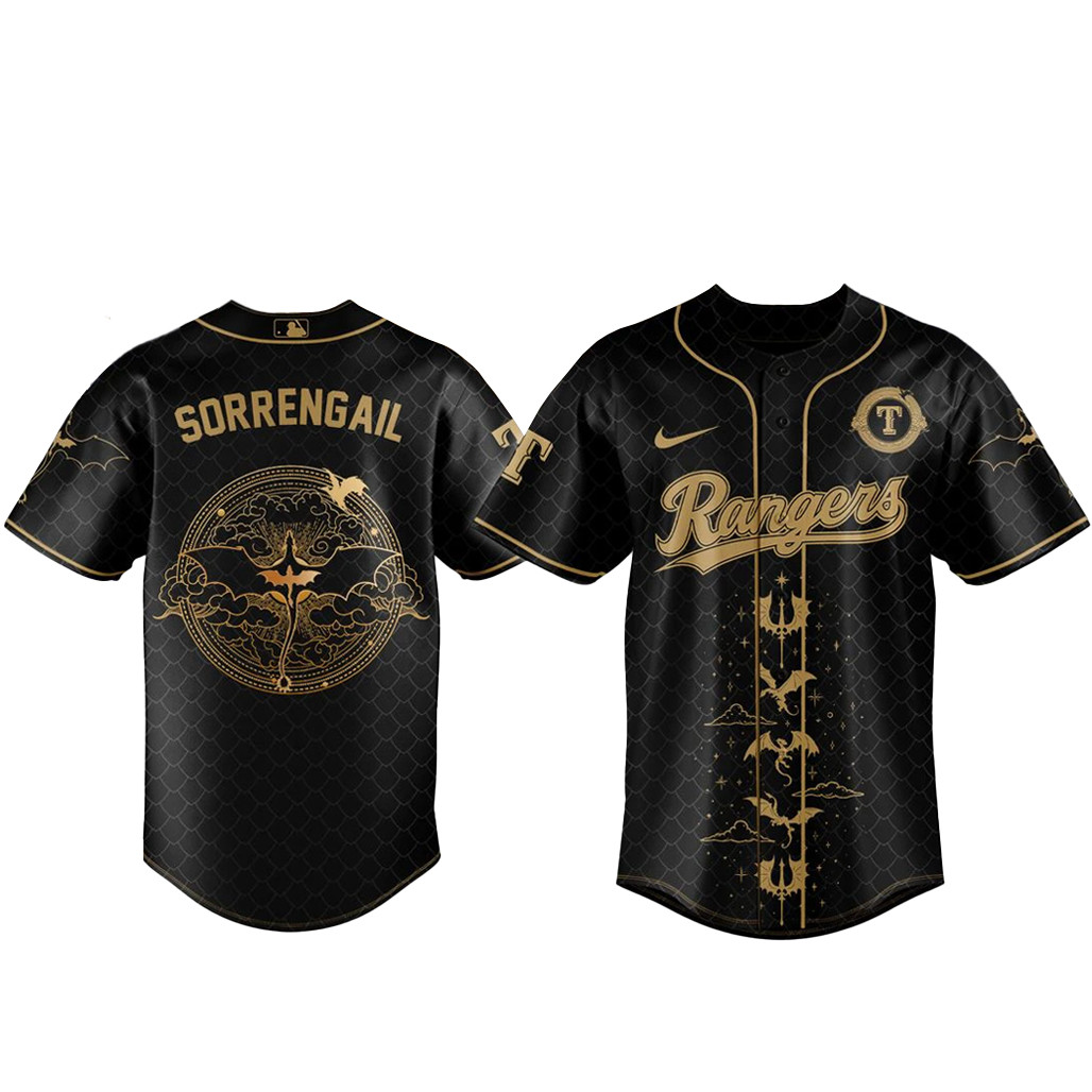 Texas Rangers x Fourth Wing Night 2026 Baseball Jersey