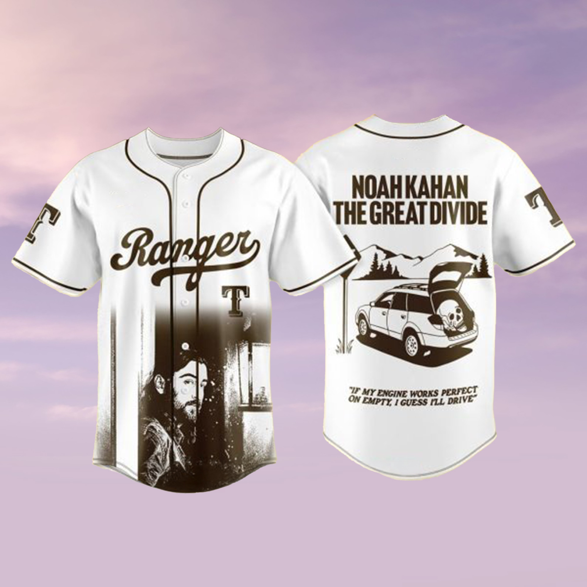 Texas Rangers x Noah Kahan The Great Divide Jersey Tour 2026 Clothes Gift For Men's