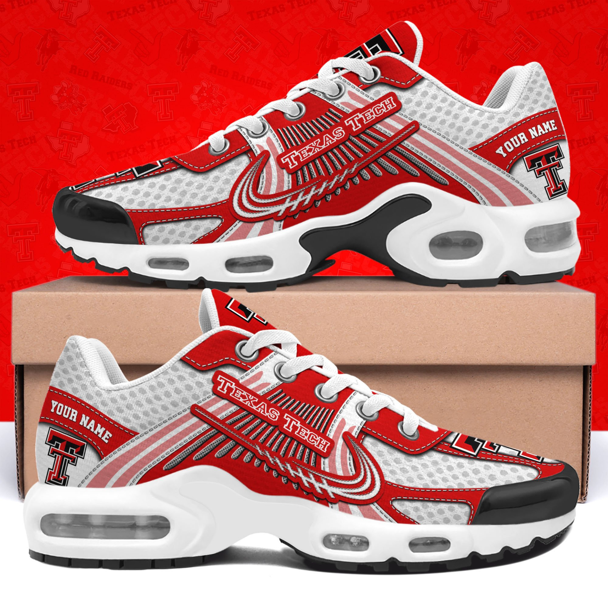Texas Tech Red Raiders Shoes Custom Your Name, Sport Shoes