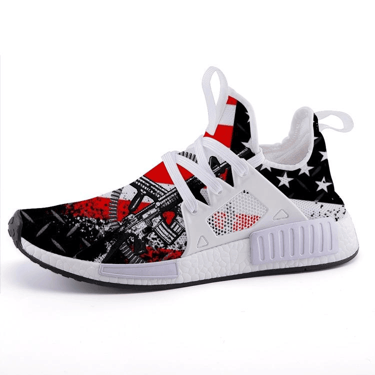 The 2Nd Amendment American Flag Shoes Right To Bear Arms Patriots Sneakers Gifts For Gun Lovers