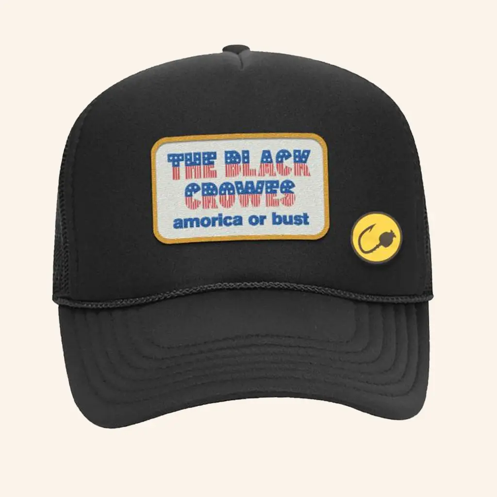 The Black Crowes Merch Amorica Or Bust Trucker Hat Gifts For Brother -WearandDecor