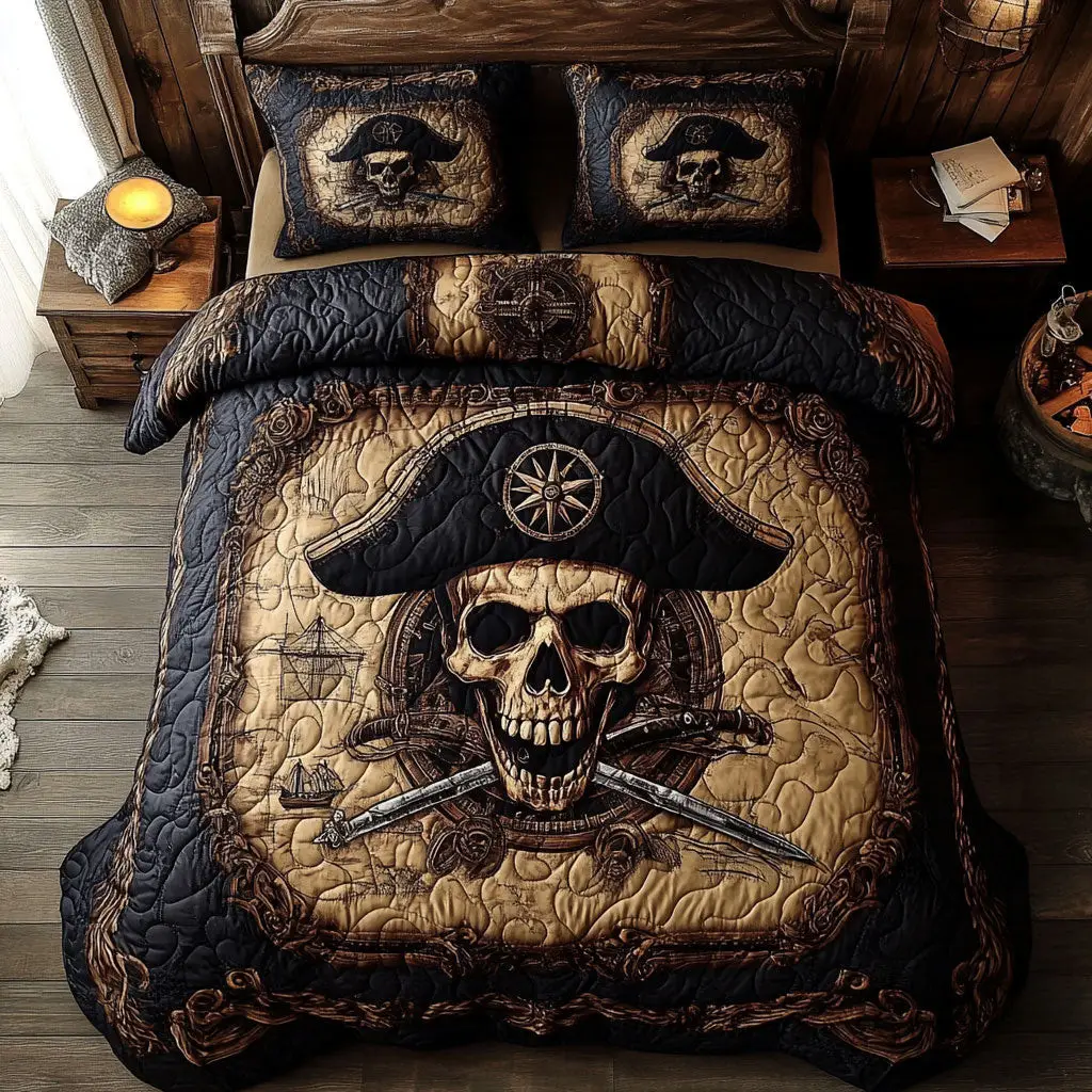 The Black Sea Quilted Bedding Set Duvet Cover Bedspread  Bedroom Decorative For Couples