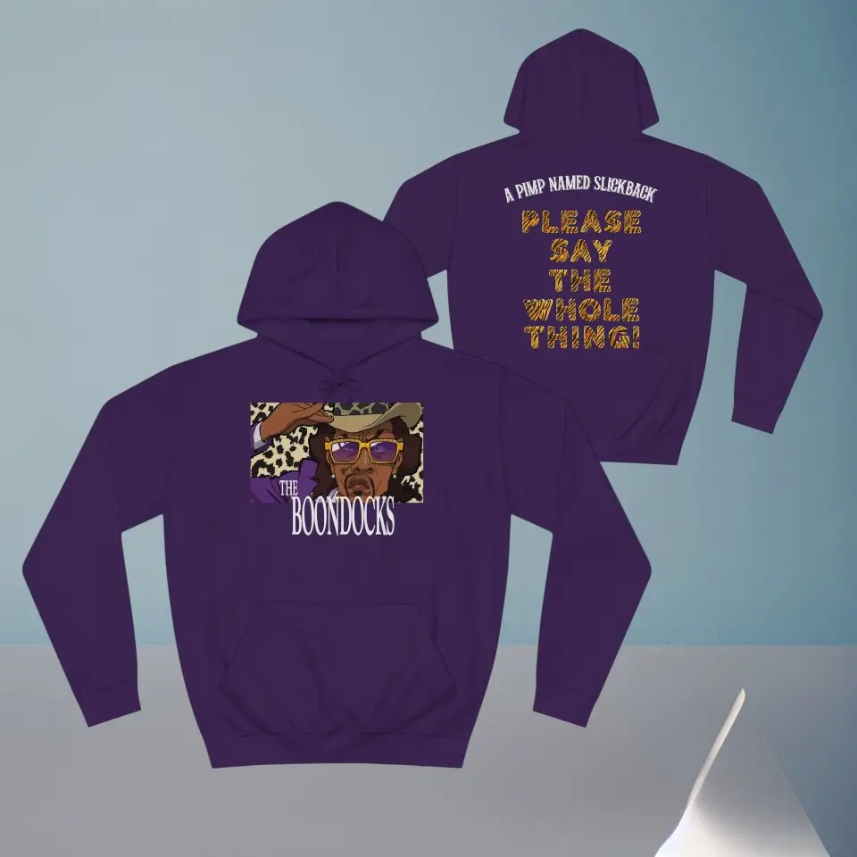 The Boondocks Merch Hoodie A Pimp Named Slick Apparel Unique Gift Ideas For Brother The Boondocks Merch Hoodie A Pimp Named Slick Apparel Unique Gift Ideas For Brother - Image 1