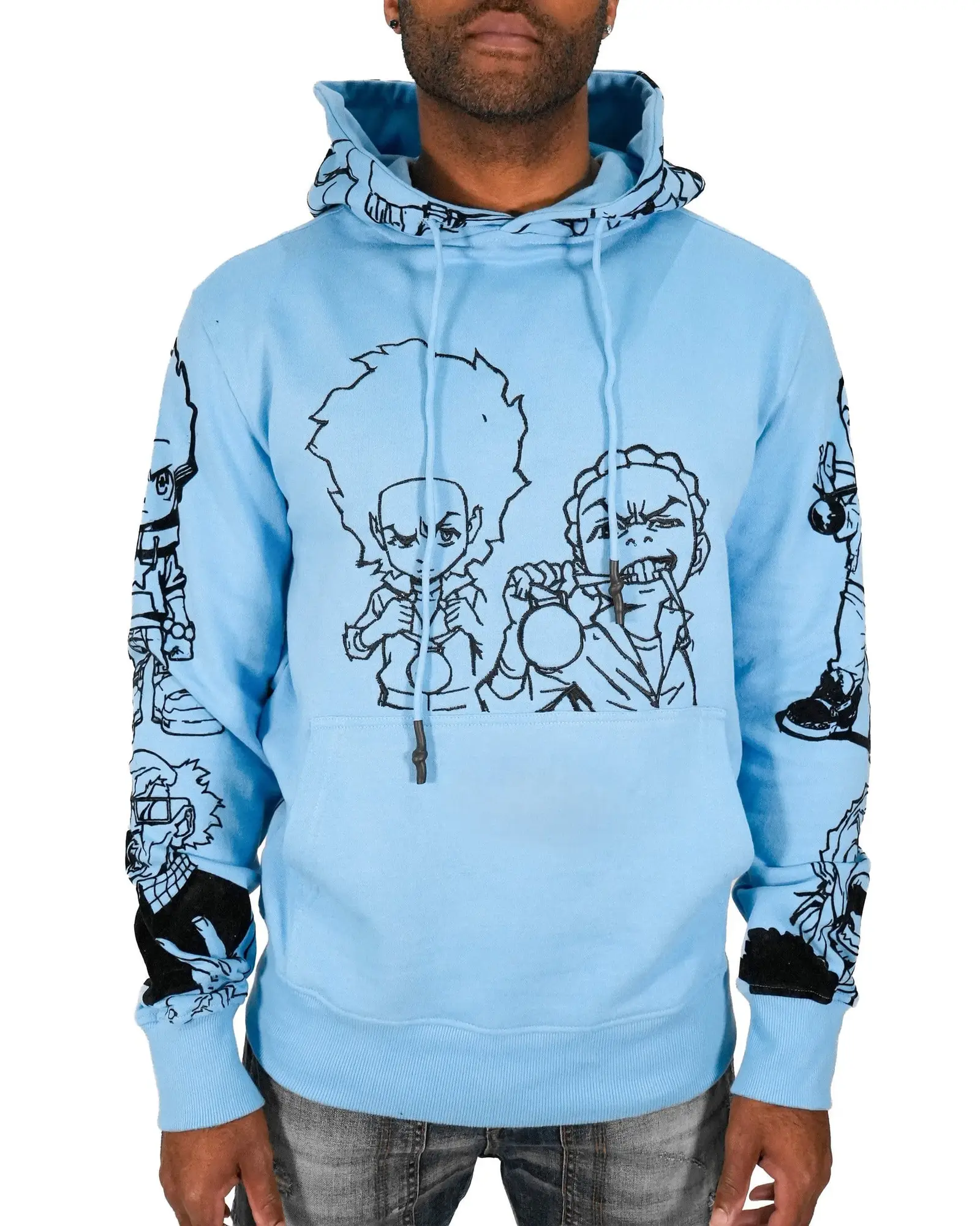 The Boondocks Merch Hoodie Gold Winners Outline Apparel Unique Gift Ideas For Fans