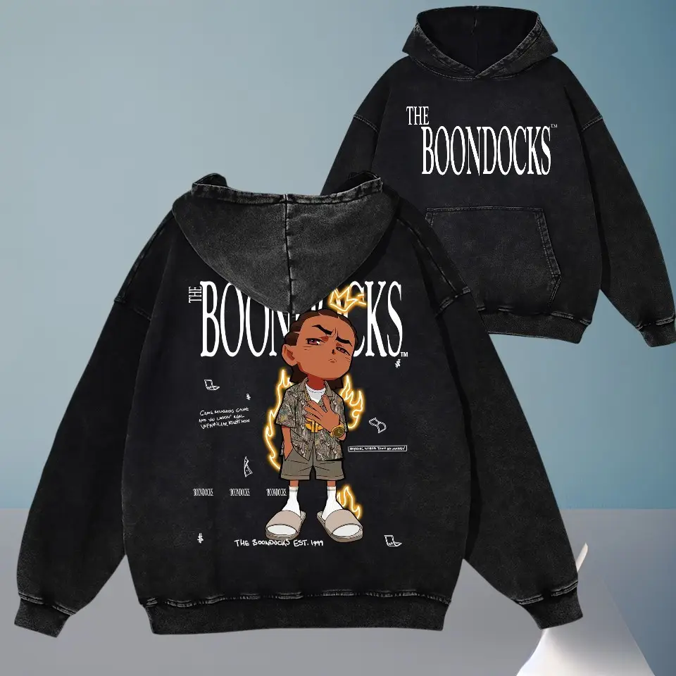 The Boondocks Merch Hoodie Riley Khaled Acid Clothes Great Gift For Boyfriend The Boondocks Merch Hoodie Riley Khaled Acid Clothes Great Gift For Boyfriend - Image 1