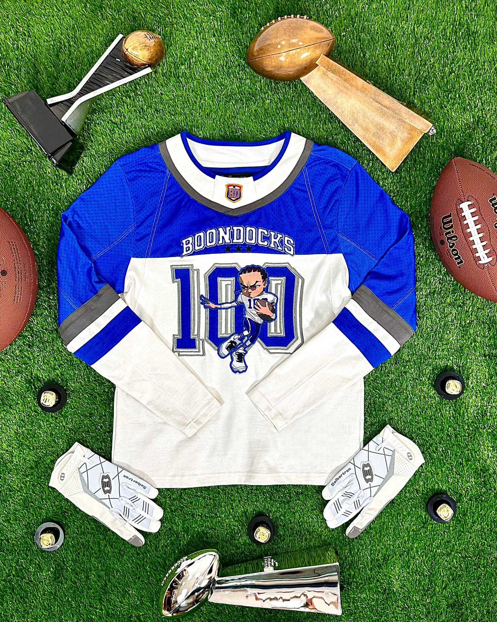 The Boondocks Merch Jersey 100 Riley Football Apparel Unique Ideal For Anime Fans