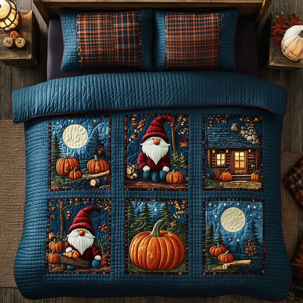 The Cozy Cabin Quilted Bedding Set Duvet Cover Bedspread Best Gifts For Couples