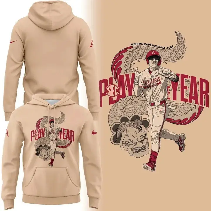 THE DRAGON Wehiwa Aloy Arkansas Baseball Hoodie Fan Merch Unique Razorback Best Gifts